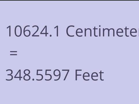 10624.1 CM TO FEET