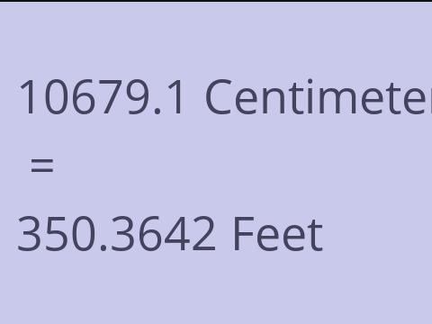 10679.1 CM TO FEET