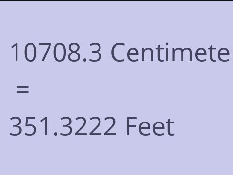 10708.3 CM TO FEET