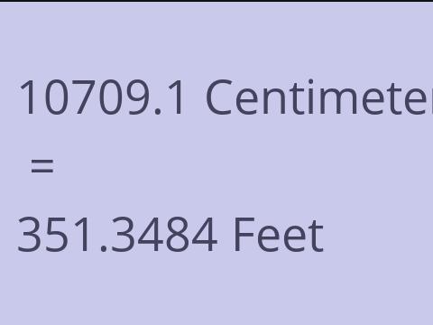 10709.1 CM TO FEET