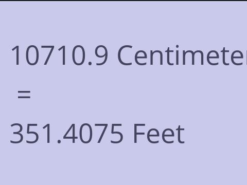 10710.9 CM TO FEET