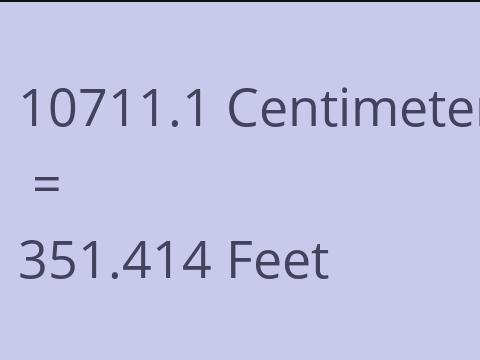 10711.1 CM TO FEET