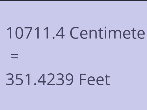 10711.4 CM TO FEET