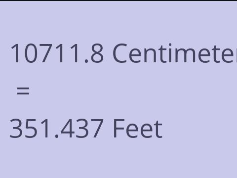 10711.8 CM TO FEET