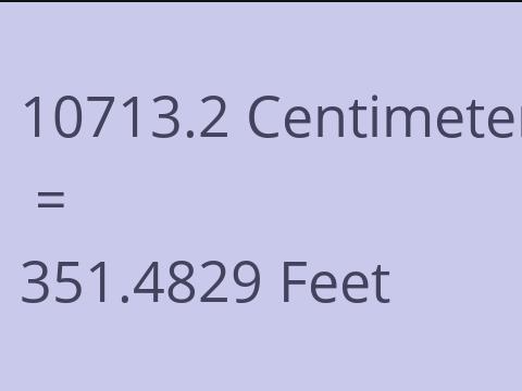 10713.2 CM TO FEET
