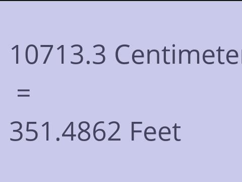 10713.3 CM TO FEET