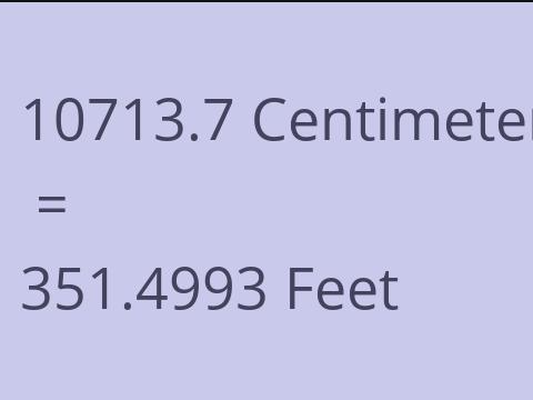 10713.7 CM TO FEET