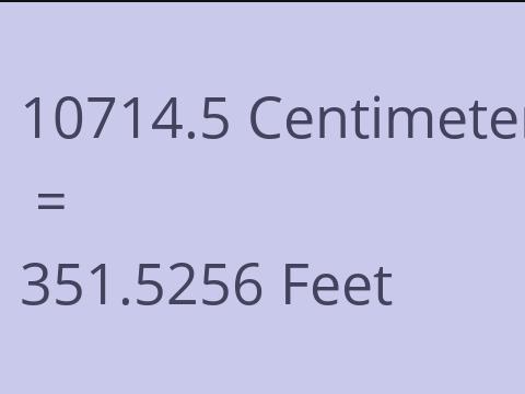 10714.5 CM TO FEET