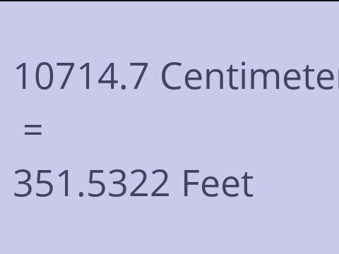 10714.7 CM TO FEET