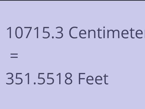 10715.3 CM TO FEET
