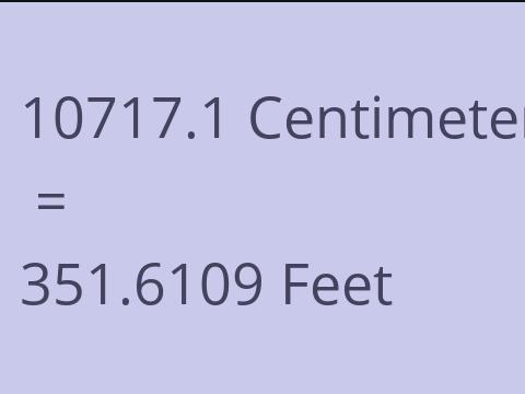 10717.1 CM TO FEET