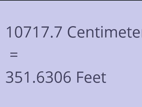 10717.7 CM TO FEET