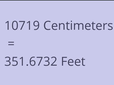 10719 CM TO FEET