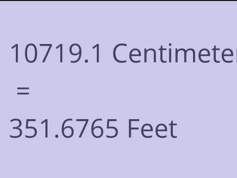 10719.1 CM TO FEET