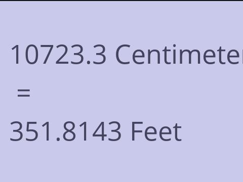 10723.3 CM TO FEET