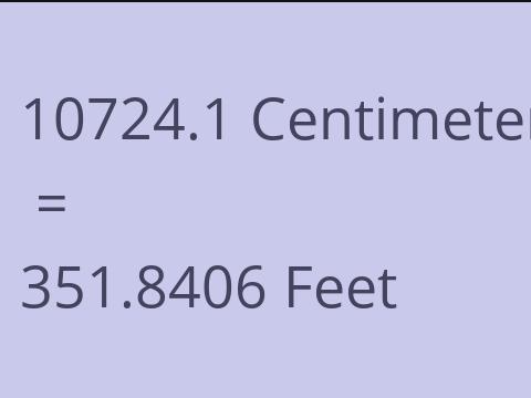10724.1 CM TO FEET