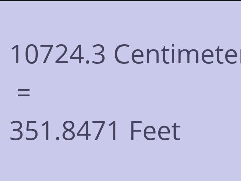 10724.3 CM TO FEET