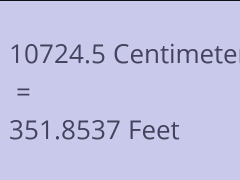 10724.5 CM TO FEET
