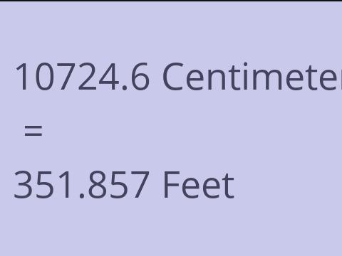 10724.6 CM TO FEET