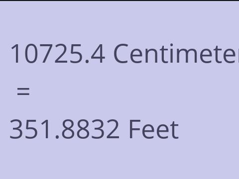 10725.4 CM TO FEET