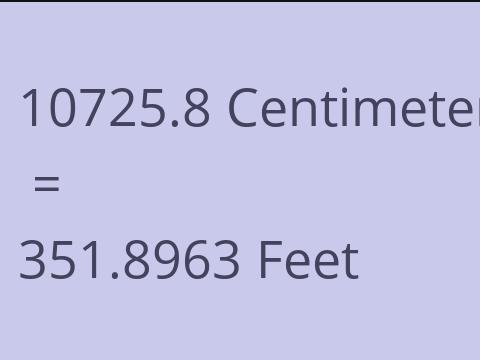 10725.8 CM TO FEET