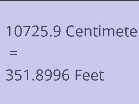 10725.9 CM TO FEET
