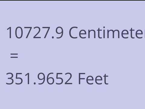 10727.9 CM TO FEET