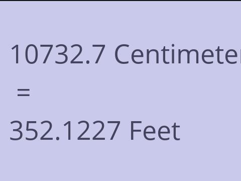 10732.7 CM TO FEET