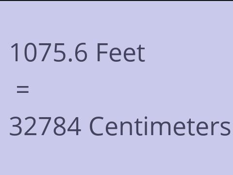 1075.6 FEET TO CM