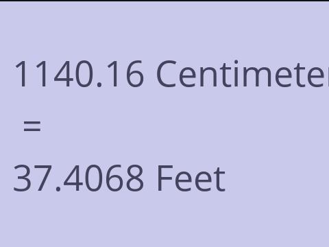 1140.16 CM TO FEET