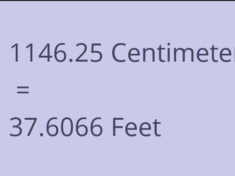 1146.25 CM TO FEET