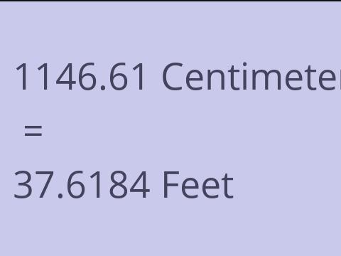 1146.61 CM TO FEET