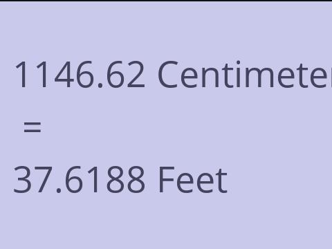 1146.62 CM TO FEET