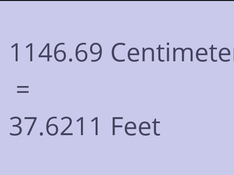 1146.69 CM TO FEET