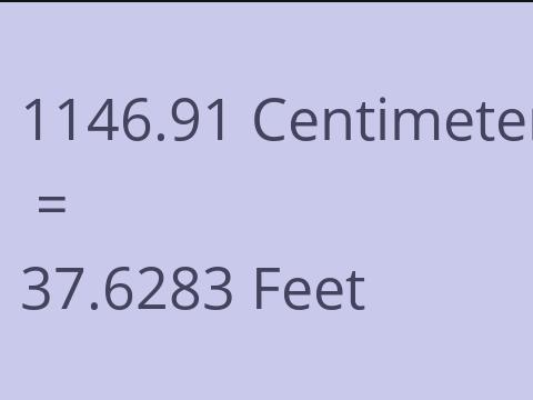 1146.91 CM TO FEET