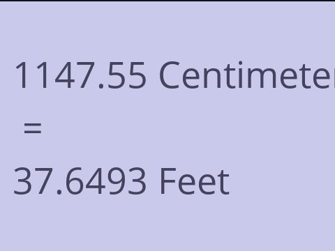 1147.55 CM TO FEET