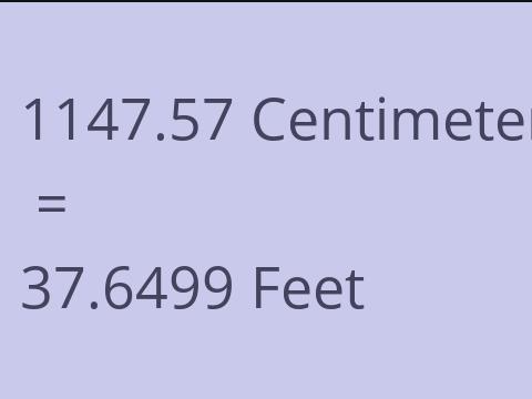 1147.57 CM TO FEET