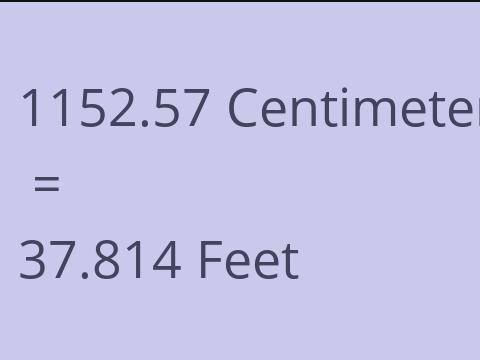 1152.57 CM TO FEET