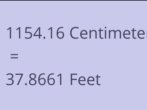 1154.16 CM TO FEET