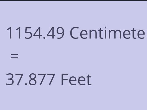 1154.49 CM TO FEET