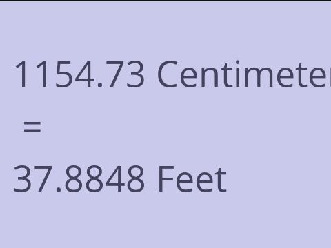 1154.73 CM TO FEET