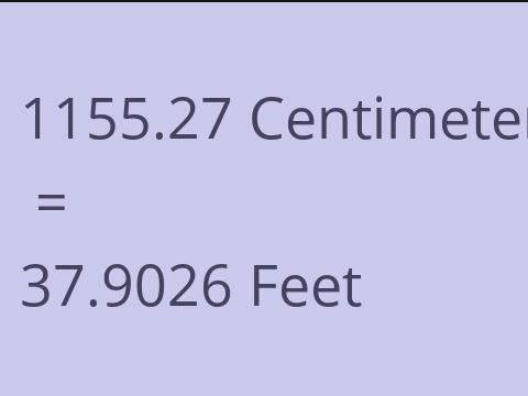 1155.27 CM TO FEET