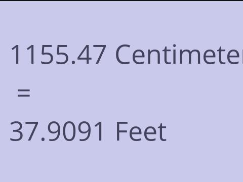 1155.47 CM TO FEET