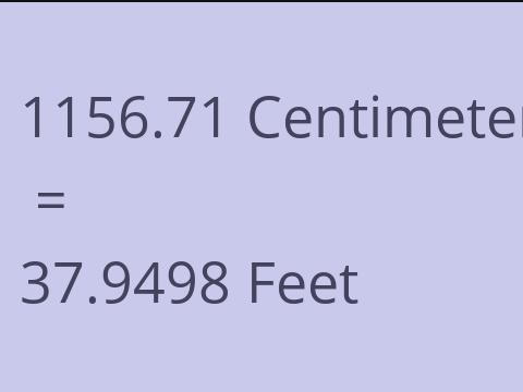 1156.71 CM TO FEET