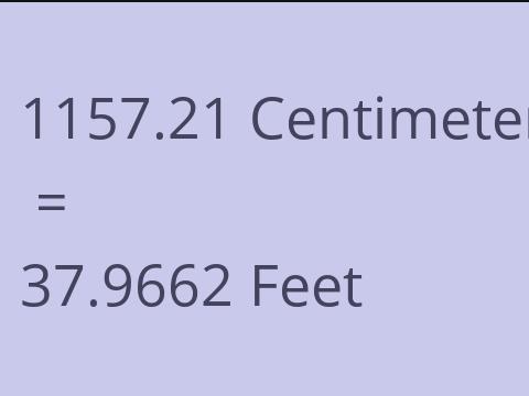 1157.21 CM TO FEET