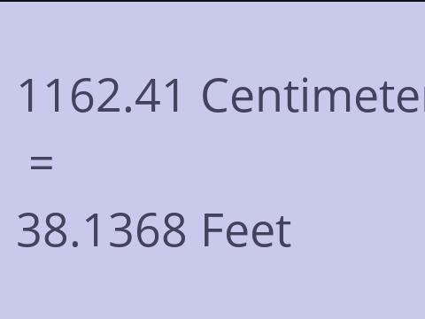 1162.41 CM TO FEET