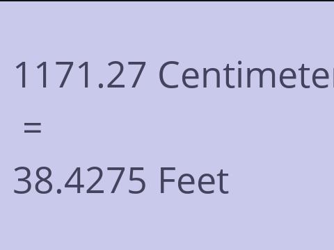 1171.27 CM TO FEET