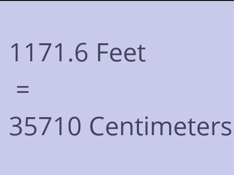 1171.6 FEET TO CM