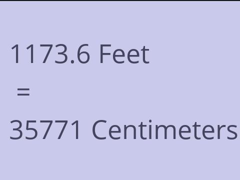 1173.6 FEET TO CM