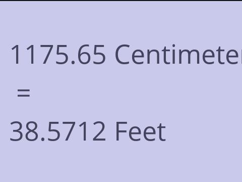 1175.65 CM TO FEET